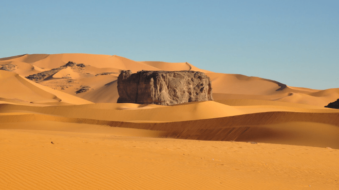 dunes in algerian sahara