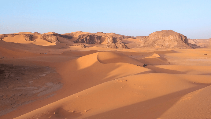 road in the algerian desert